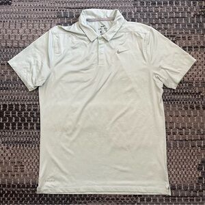 Men’s Nike Dri-Fit Athletic Polo Shirt, Golf Shirt, in Light Green White Size M